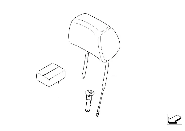 Encosto de cabeça do banco dianteiro