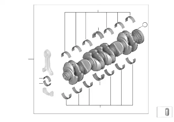 Mecanismo movimento cambota c/bronzes