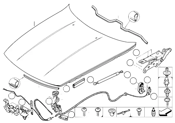 Capot/peças adicionais