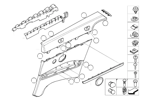 Revestimento lateral tras./Cabrio