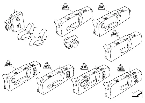 Interruptor regulação do banco dianteiro