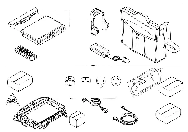 Sistema DVD portátil