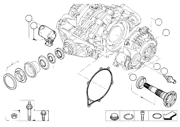 Diferencial traseiro - peças individuais