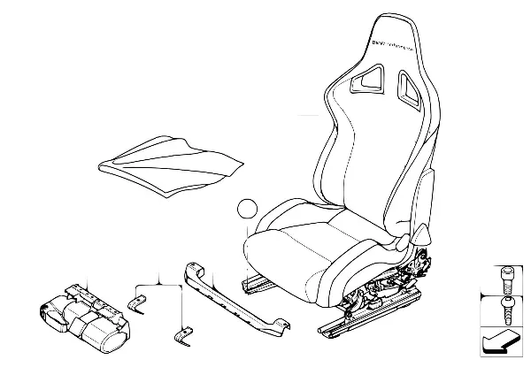 Banco desportivo BMW Performance