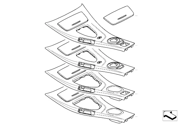 Porta-objectos consola central