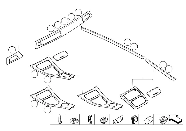 Frisos interiores satin-silber