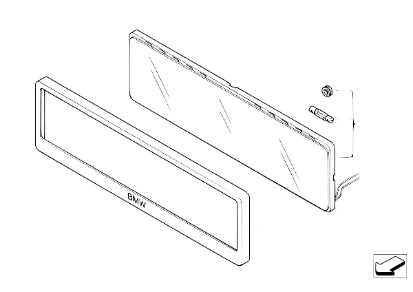 Sup. chapa matrícula c/iluminaç. própria