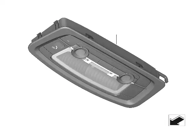 Comandos no tejadilho