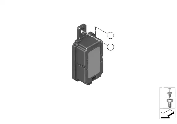 Receptor do comando à distância via sinal de rádio