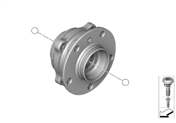 Semieixo traseiro/apoios da roda