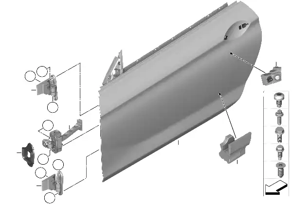 Porta diant., dobrad./lim.abertura porta