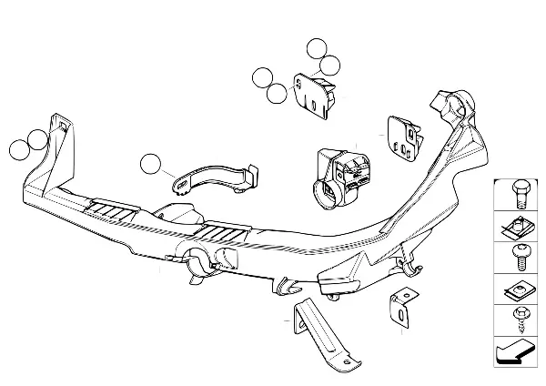 Braço do farol/suporte
