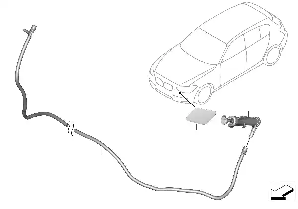 Peças individ. sistema lavagem faróis