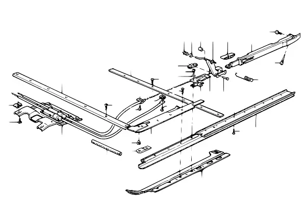 Tejad. correr/deflector - peças individ.