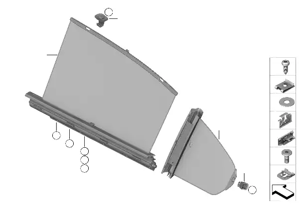 Cortina da porta traseira