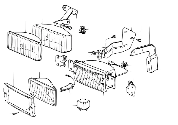Farol de nevoeiro - peças individuais