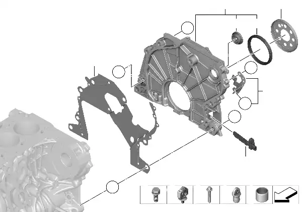 Carcaça do cárter da distribuição