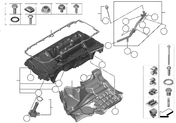 Cárter óleo/indicador nível óleo