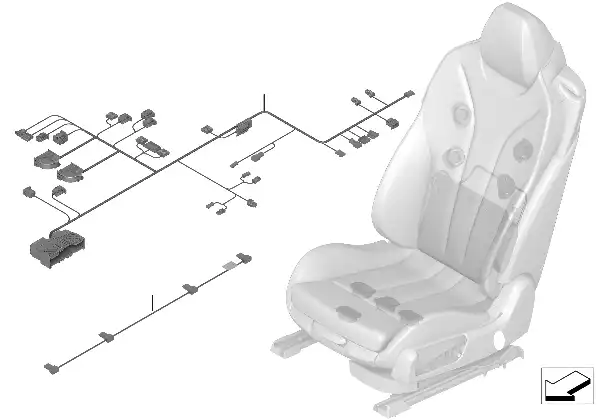 Chicote cabos do banco