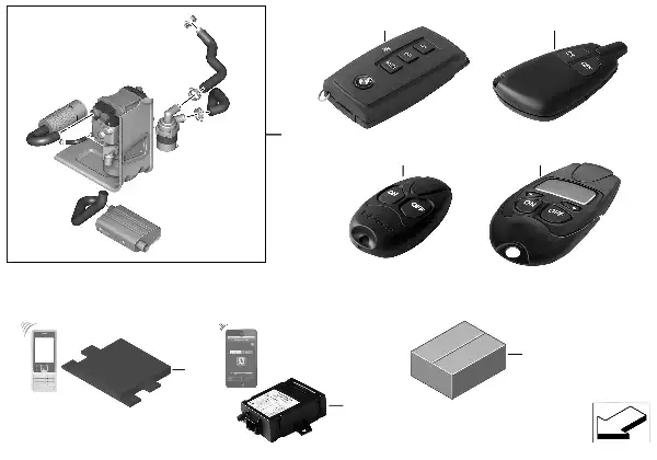 Kit mont. post. Chaufagem independente