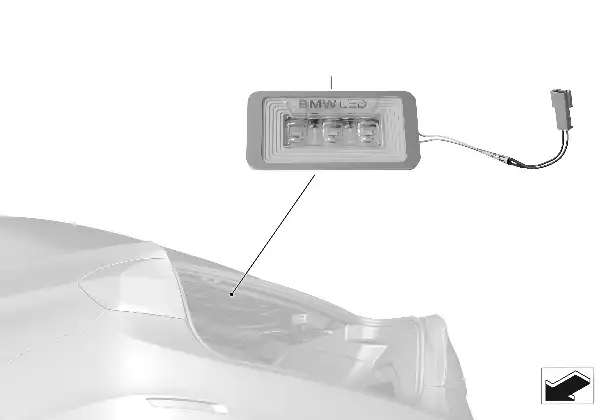 BMW luggage compartment light LED