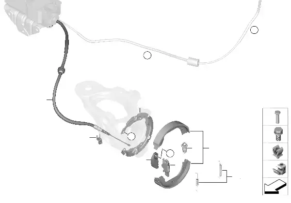 Tavão estacionamento/maxilas travão
