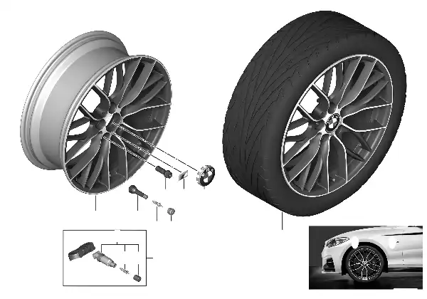 Jante LL BMW Raio duplo M 405 - 19''
