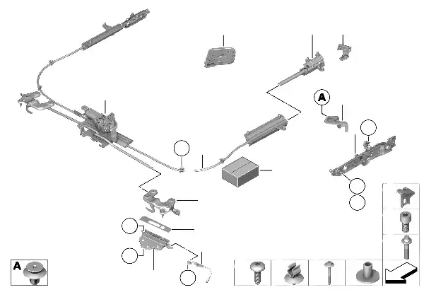 Hardtop rebaixável, fechos
