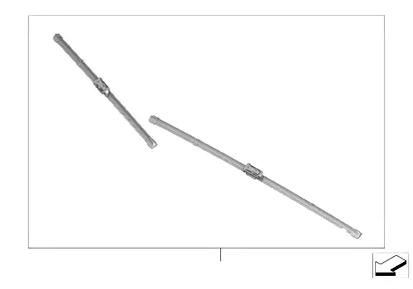 Conjunto de escovas limpa-vidros
