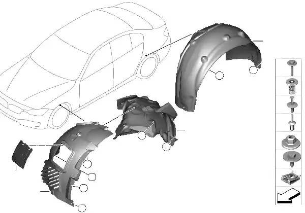 Revestimento da cava da roda