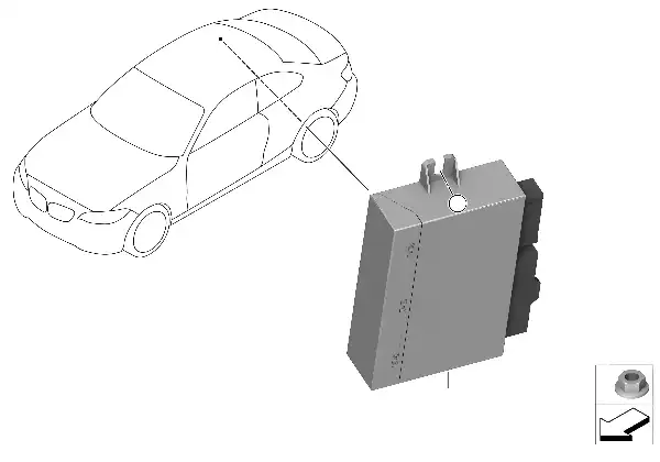Unid. comando módulo da capota cabrio