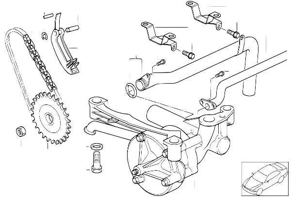 Sist. lubrific./bomba óleo c/ accionam.