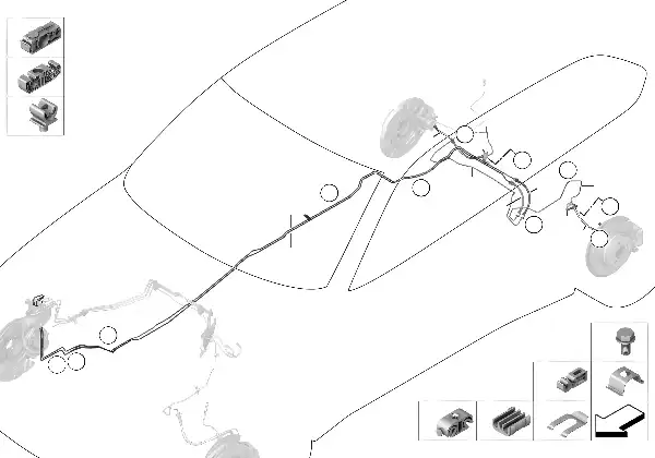 Tubo de travão traseiro