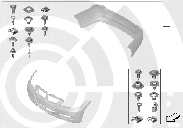 Kit de montagem do pára-choques