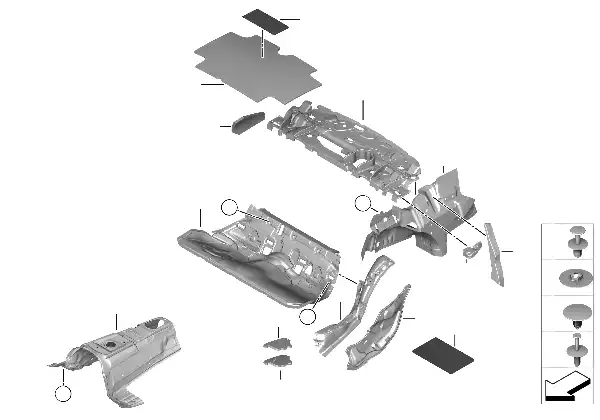 Isolamento acústico traseiro