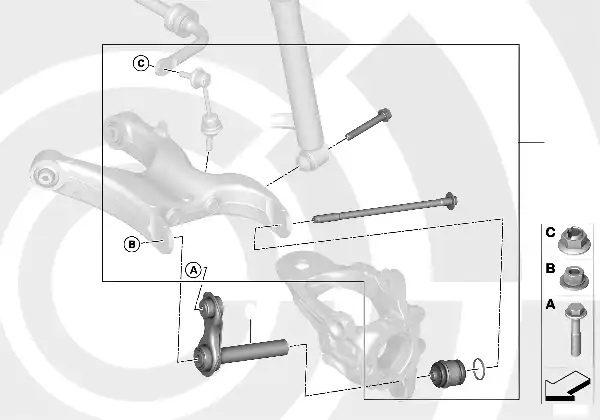 Kit de repara. da articulação esférica