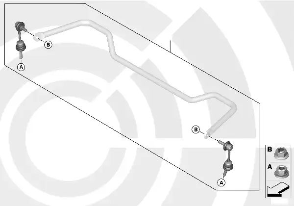 Kit de reparação Barras estabilizadoras