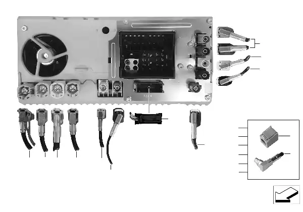 Sortido de rep.cablagem Head Unit High