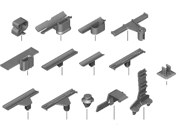Suportes de cabos diversos