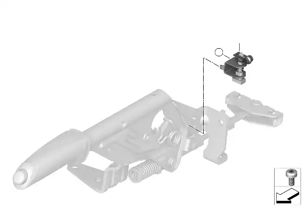 Interruptor do controlo do travão de mão