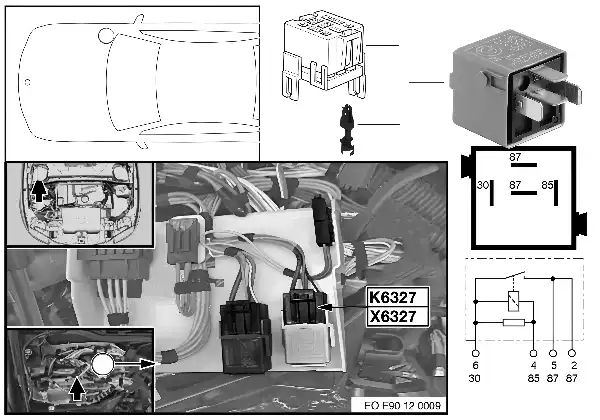 Relé dos injetores K6327