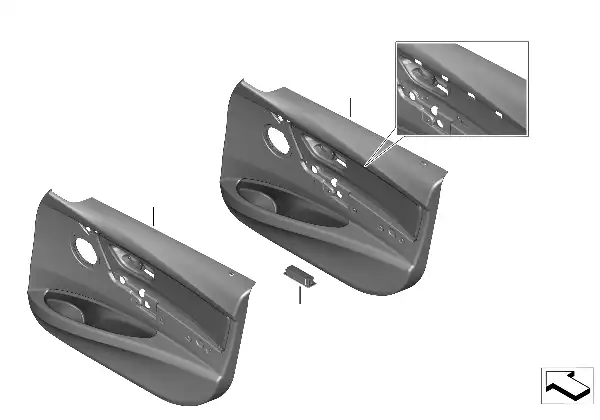 Revestimento da porta dianteiro