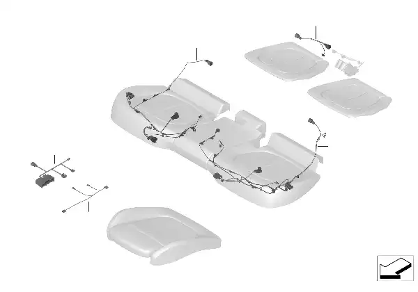 Chicote cabos do banco