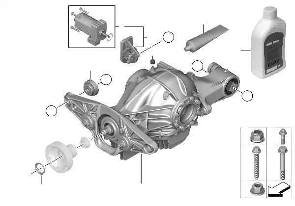 Diferencial traseiro M veículo