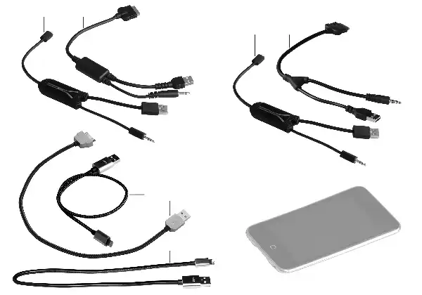 Adaptador de cabo Apple iPod / iPhone