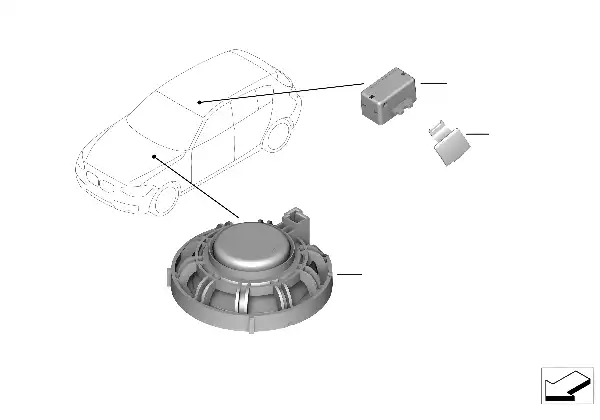 Peças individ. sistema mãos-livres