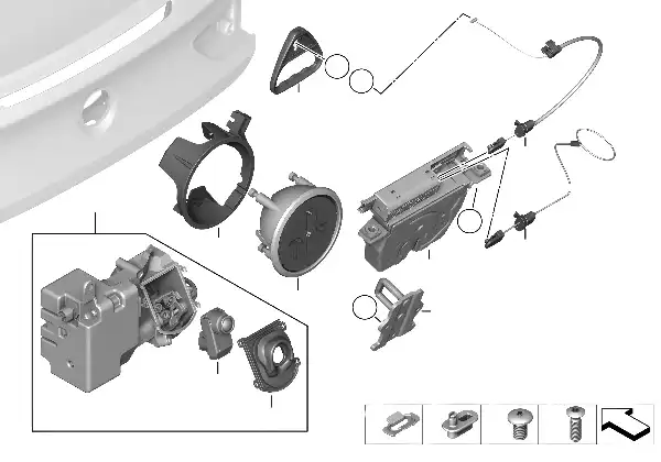 Tampa da mala/sistema de fecho